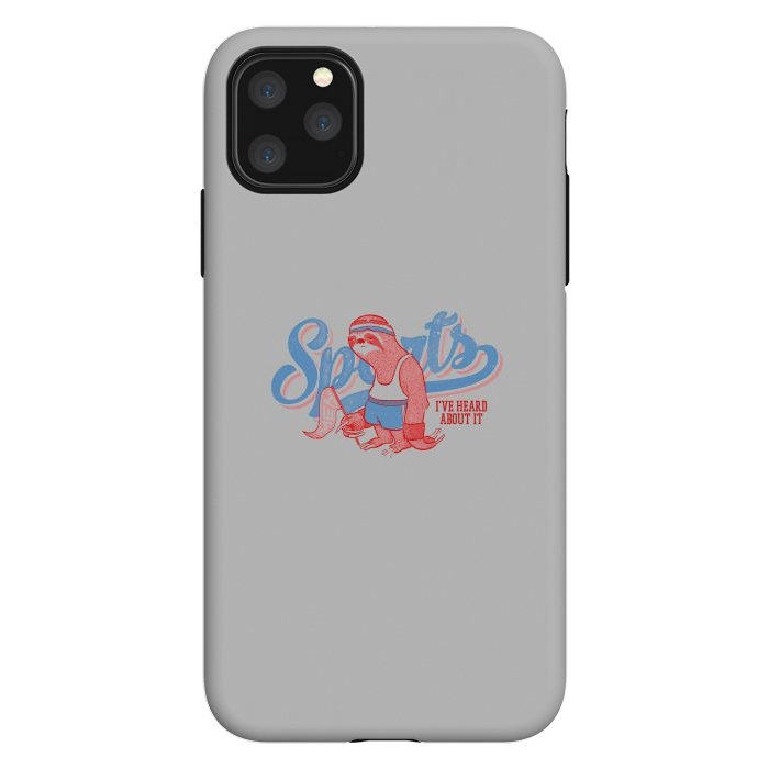 iPhone 11 Pro Max StrongFit Sports Sloth by Vó Maria