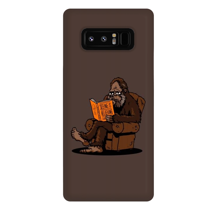 Galaxy Note 8 StrongFit BigFoot Reading Book - Seeing is Believing by Vó Maria