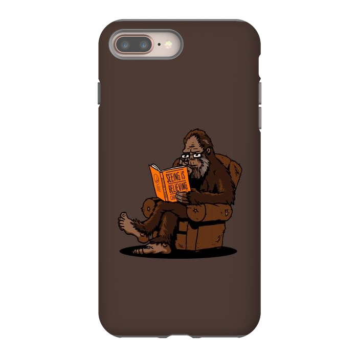 iPhone 8 plus StrongFit BigFoot Reading Book - Seeing is Believing by Vó Maria