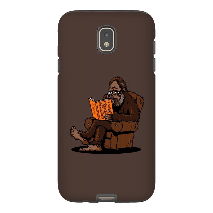 Galaxy J7 StrongFit BigFoot Reading Book - Seeing is Believing by Vó Maria