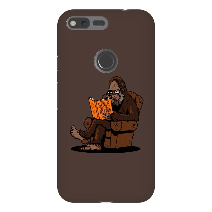 Pixel XL StrongFit BigFoot Reading Book - Seeing is Believing by Vó Maria