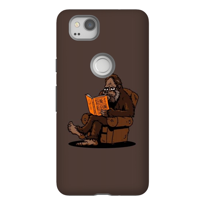 Pixel 2 StrongFit BigFoot Reading Book - Seeing is Believing by Vó Maria