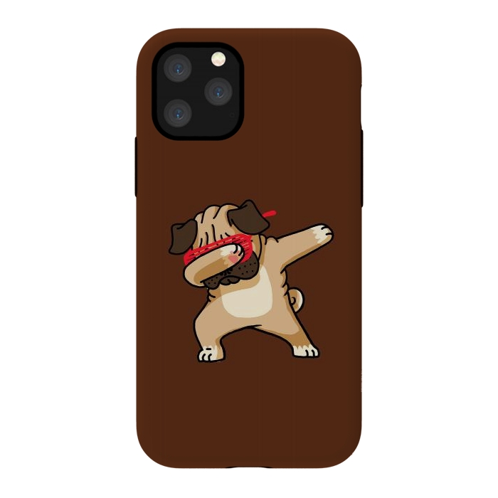 iPhone 11 Pro StrongFit Dabbing Pug by Vó Maria