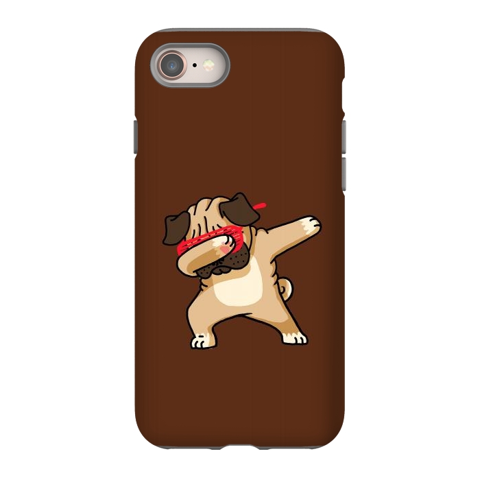 iPhone SE StrongFit Dabbing Pug by Vó Maria