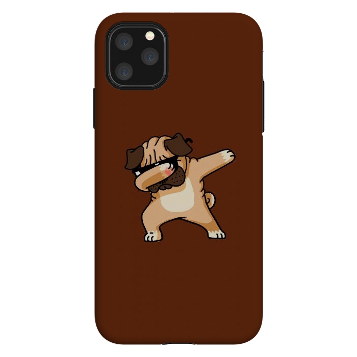 iPhone 11 Pro Max StrongFit Dabbing Pug 2 by Vó Maria