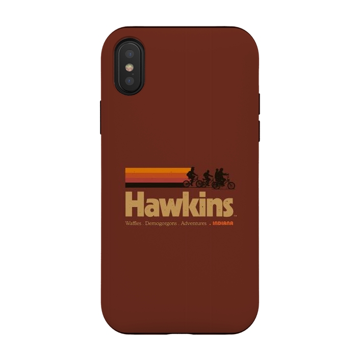 iPhone Xs / X StrongFit Hawkins Indiana Vintage  by Vó Maria