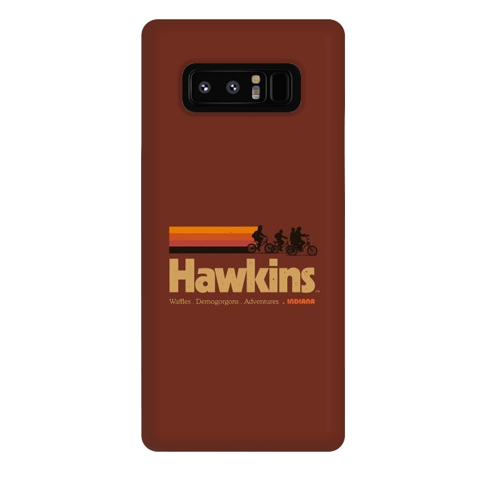 Galaxy Note 8 StrongFit Hawkins Indiana Vintage  by Vó Maria