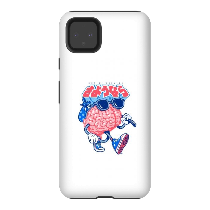 Pixel 4XL StrongFit Sayonara Out of Service Brain Vacation by Vó Maria