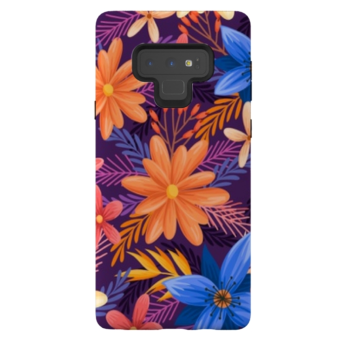 Galaxy Note 9 StrongFit beautiful tropical pattern by MALLIKA