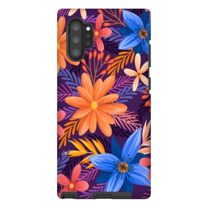 Galaxy Note 10 plus StrongFit beautiful tropical pattern by MALLIKA