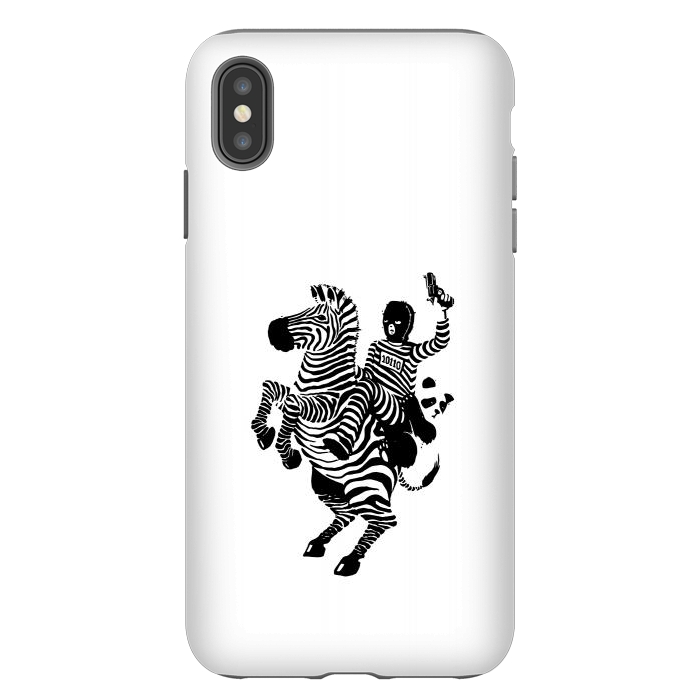iPhone Xs Max StrongFit Zebra Ladrão Panda 2 by Vó Maria
