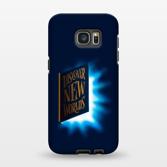 Galaxy S7 EDGE StrongFit Discover New Worlds - Book Lover  by Vó Maria