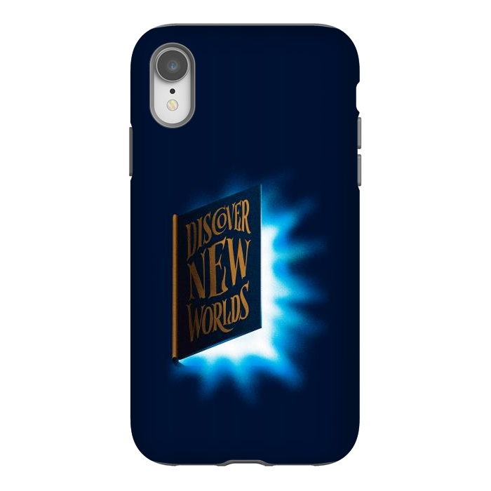iPhone Xr StrongFit Discover New Worlds - Book Lover  by Vó Maria