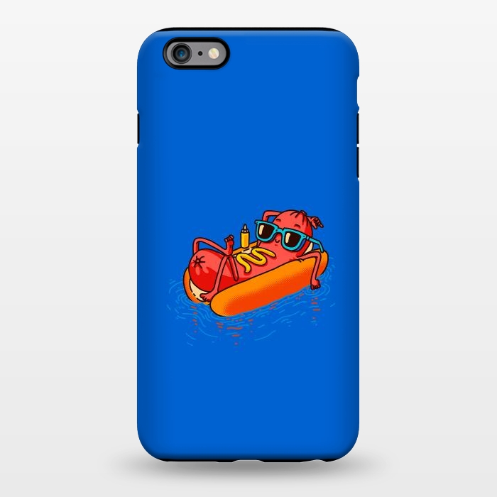 iPhone 6/6s plus StrongFit Hot Dog Summer Vacation Swimming Pool by Vó Maria