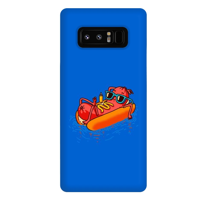 Galaxy Note 8 StrongFit Hot Dog Summer Vacation Swimming Pool by Vó Maria