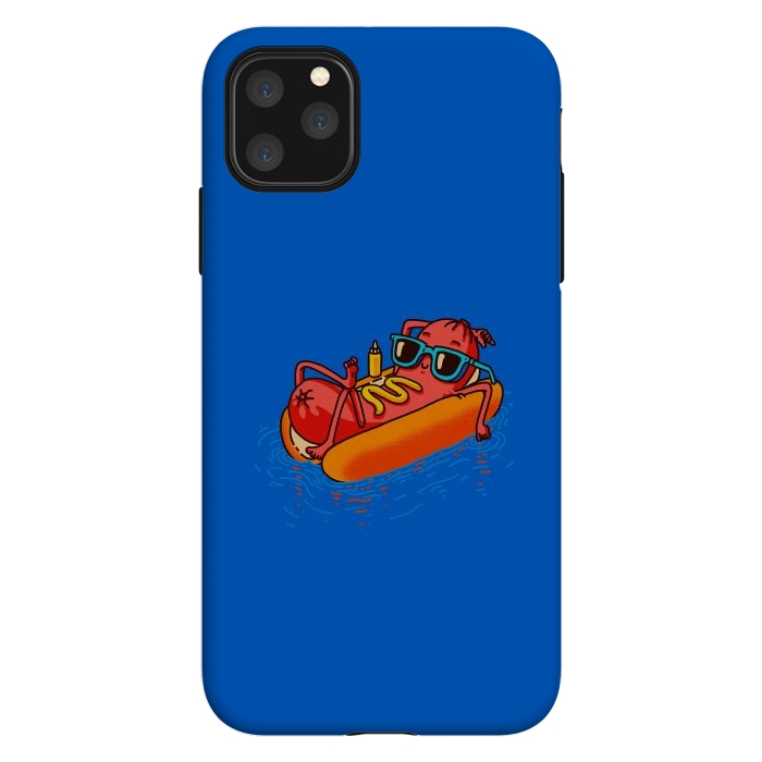 iPhone 11 Pro Max StrongFit Hot Dog Summer Vacation Swimming Pool by Vó Maria