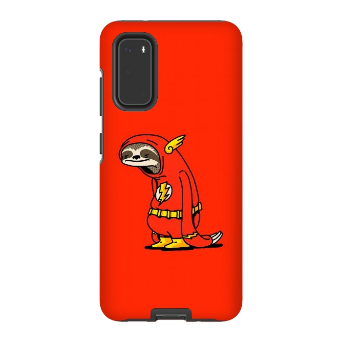 Galaxy S20 StrongFit The Neutral Sloth Lazy Super Hero by Vó Maria