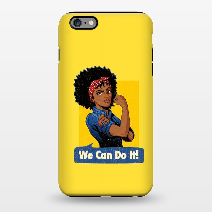 iPhone 6/6s plus StrongFit We Can Do It! Black Girl Black Queen Shirt by Vó Maria