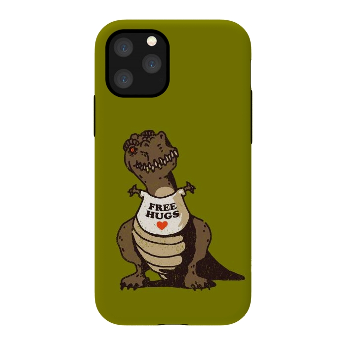 iPhone 11 Pro StrongFit T-Rex Free Hugs by Vó Maria