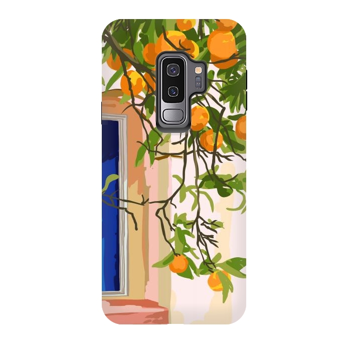 Galaxy S9 plus StrongFit Wherever you go, go with all your heart | Summer Travel Morocco Boho Oranges | Architecture Building by Uma Prabhakar Gokhale
