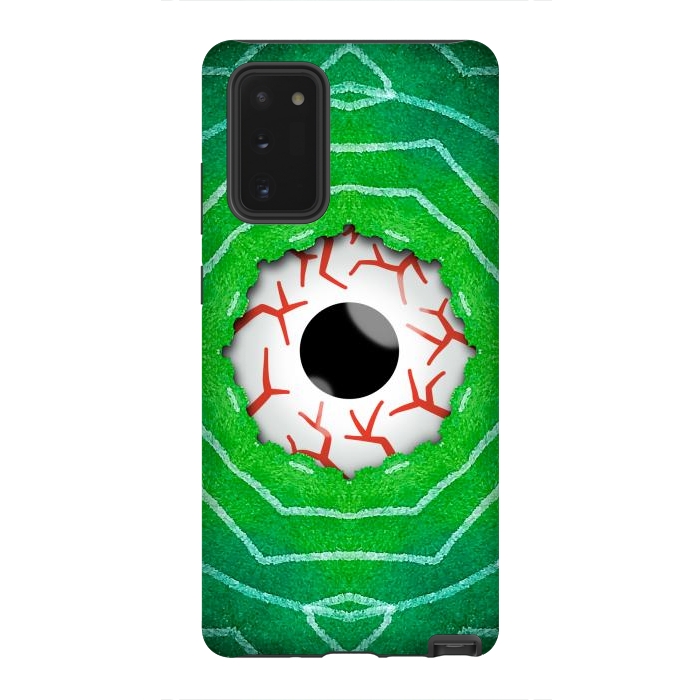 Galaxy Note 20 StrongFit Creepy Eye Staring Through A Green Hole by Boriana Giormova