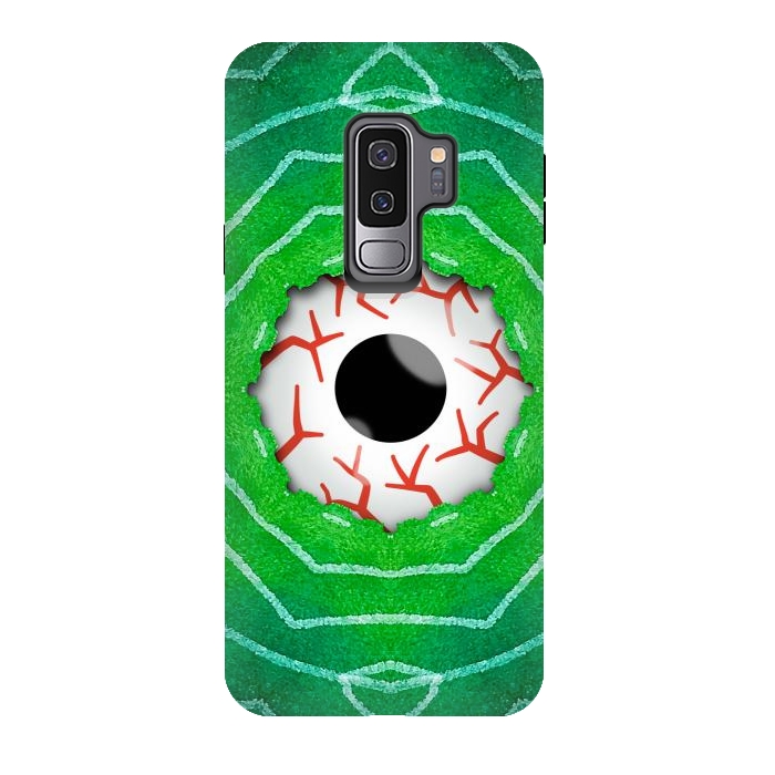 Galaxy S9 plus StrongFit Creepy Eye Staring Through A Green Hole by Boriana Giormova