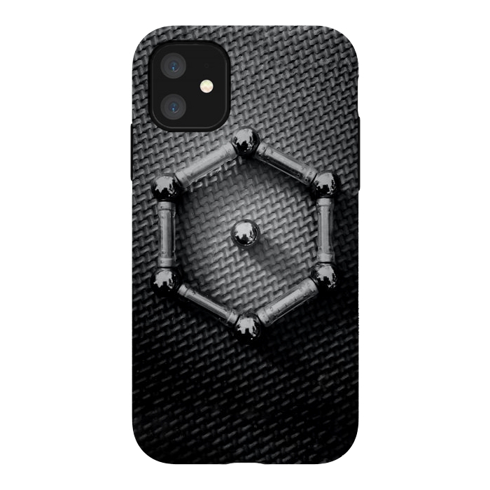 iPhone 11 StrongFit Benzene Molecule Metal Chemical Formula Organic Chemistry by Boriana Giormova