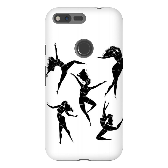 Pixel XL StrongFit Dance Girl Black and White by Jelena Obradovic