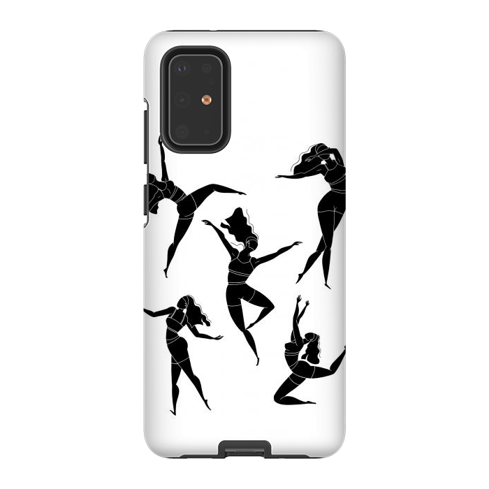 Galaxy S20 Plus StrongFit Dance Girl Black and White by Jelena Obradovic