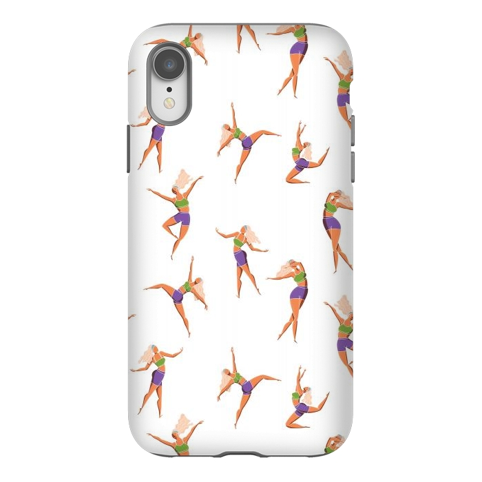 iPhone Xr StrongFit Dance Girl Pattern 001 by Jelena Obradovic
