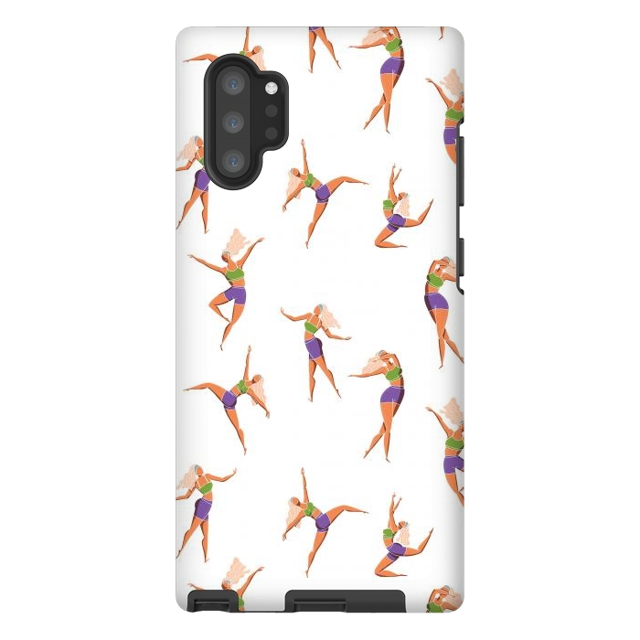Galaxy Note 10 plus StrongFit Dance Girl Pattern 001 by Jelena Obradovic