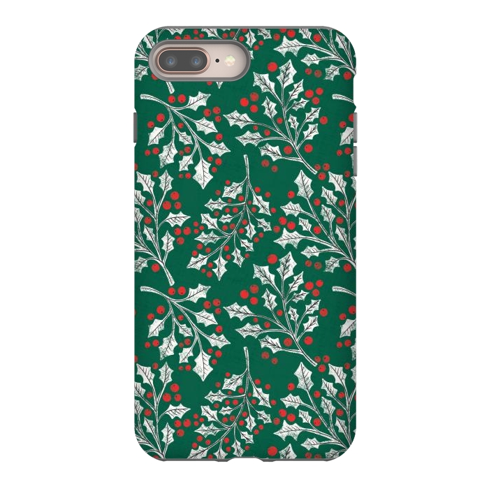 iPhone 7 plus StrongFit Boughs of Holly by Noonday Design