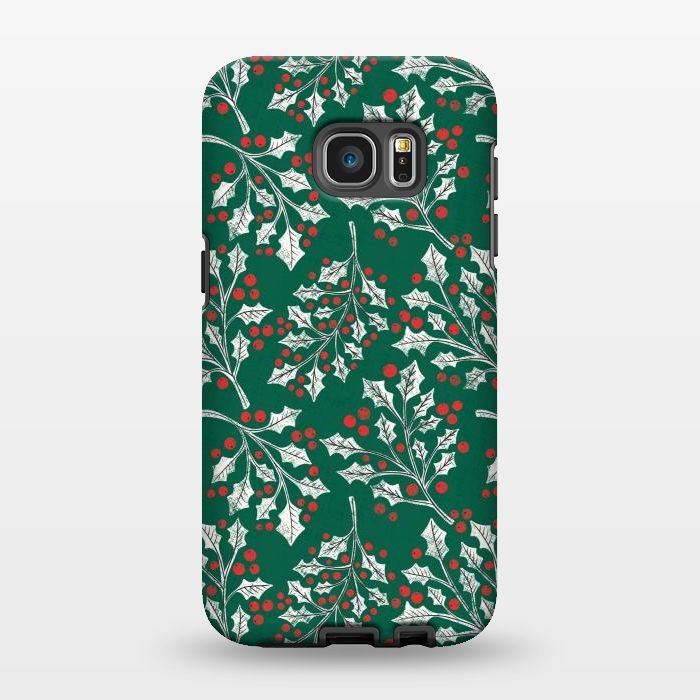 Galaxy S7 EDGE StrongFit Boughs of Holly by Noonday Design