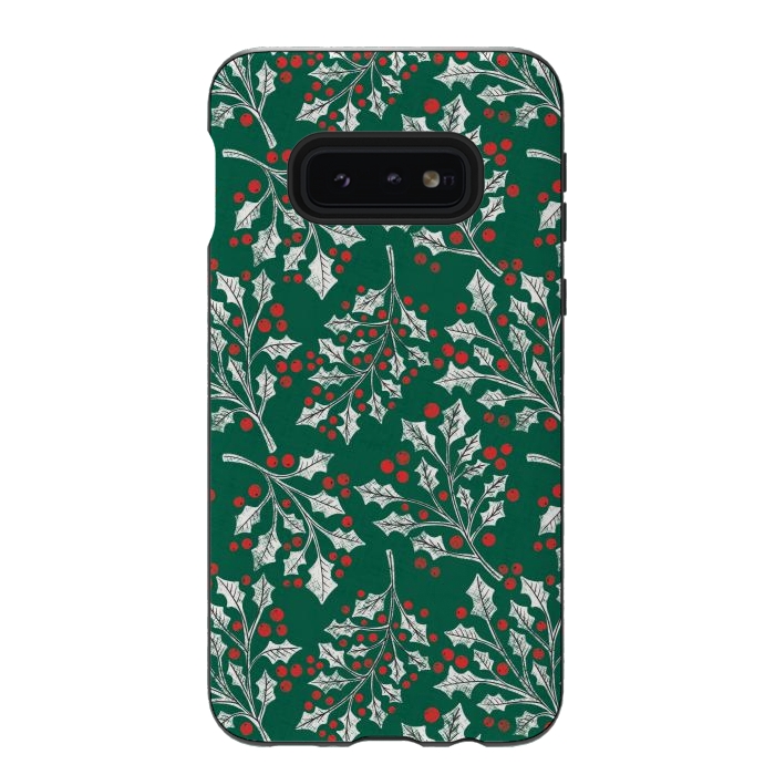 Galaxy S10e StrongFit Boughs of Holly by Noonday Design