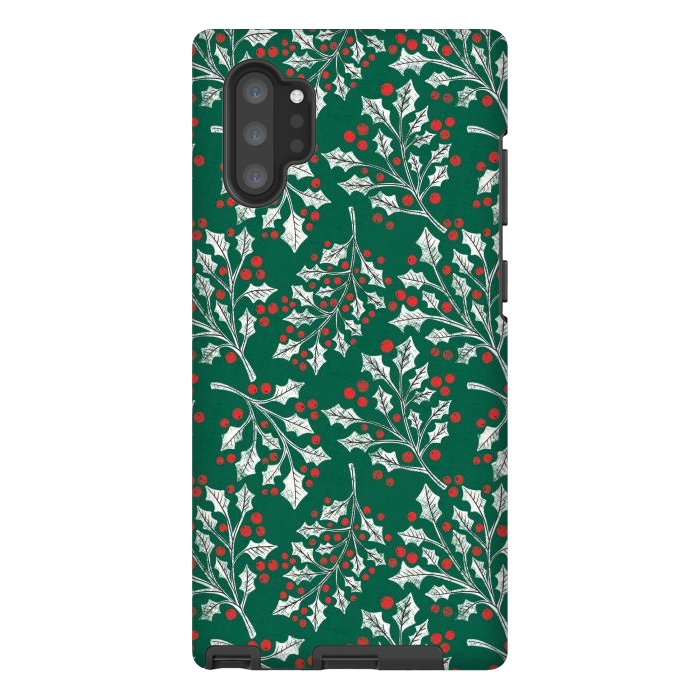 Galaxy Note 10 plus StrongFit Boughs of Holly by Noonday Design