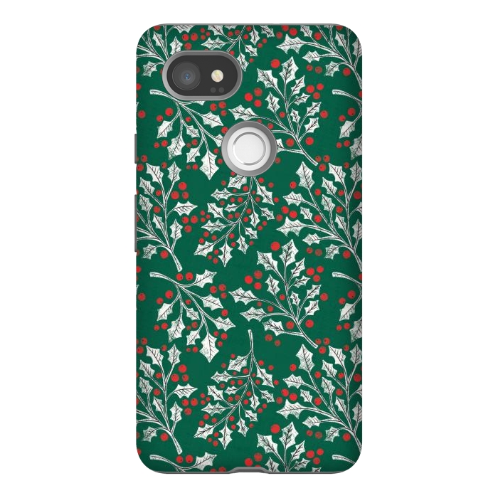 Pixel 2XL StrongFit Boughs of Holly by Noonday Design