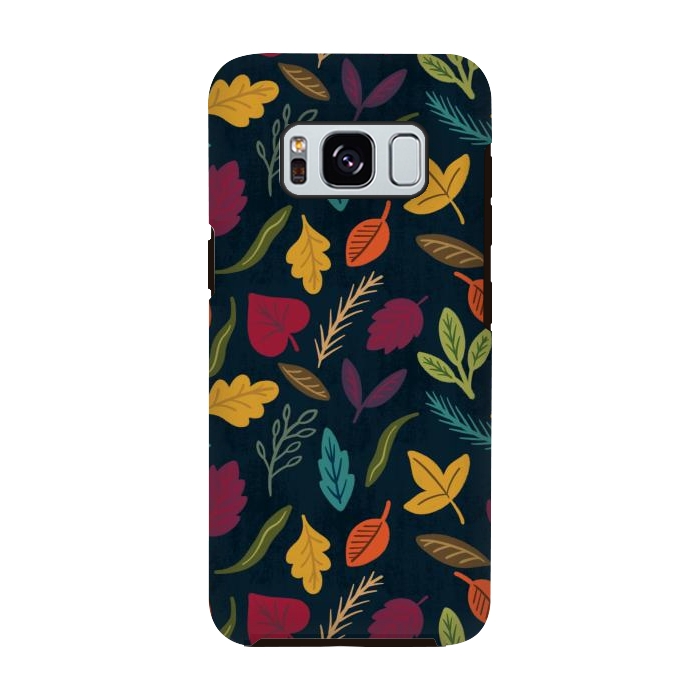 Galaxy S8 StrongFit Bold and Colorful Fall Leaves by Noonday Design