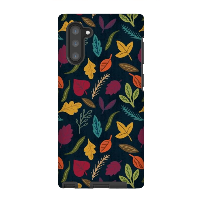 Galaxy Note 10 StrongFit Bold and Colorful Fall Leaves by Noonday Design