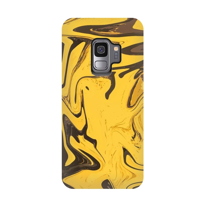 Galaxy S9 StrongFit Yellowest Abstract by Creativeaxle