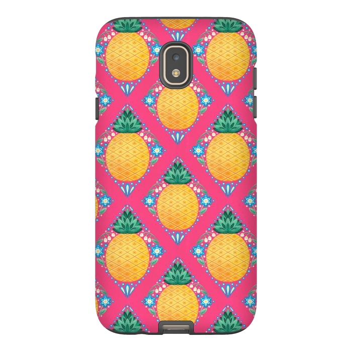 Galaxy J7 StrongFit Bright Pineapple by Noonday Design