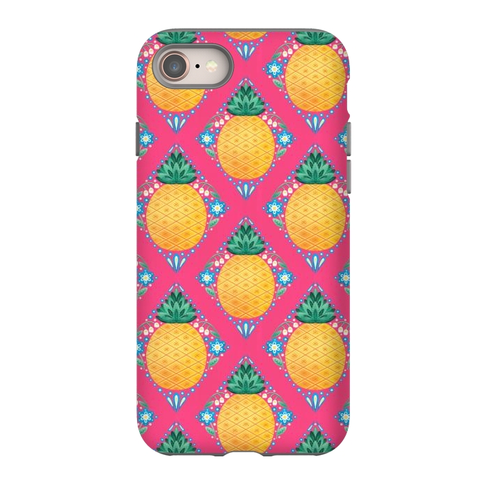 iPhone SE StrongFit Bright Pineapple by Noonday Design