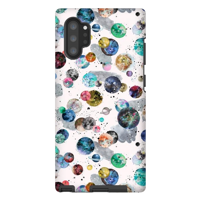 Galaxy Note 10 plus StrongFit Space Planets by Ninola Design