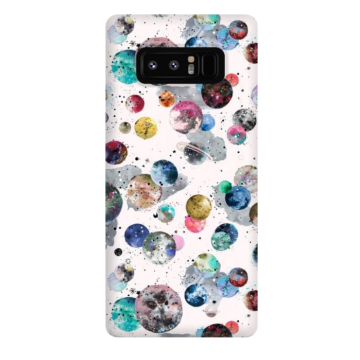 Galaxy Note 8 StrongFit Space Planets by Ninola Design