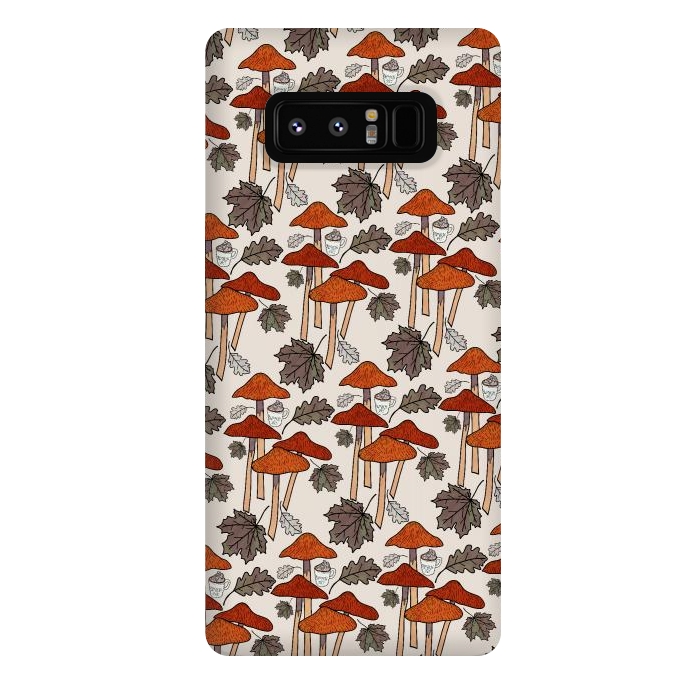 Galaxy Note 8 StrongFit Autumn Mushrooms  by Steve Wade (Swade)
