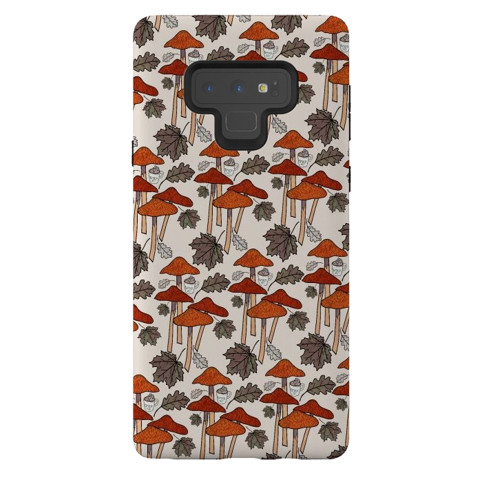 Galaxy Note 9 StrongFit Autumn Mushrooms  by Steve Wade (Swade)