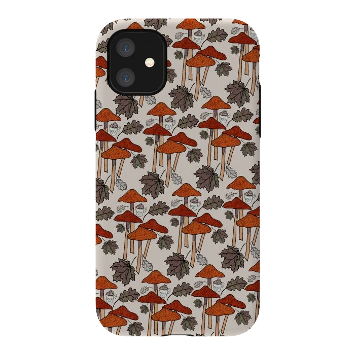 iPhone 11 StrongFit Autumn Mushrooms  by Steve Wade (Swade)