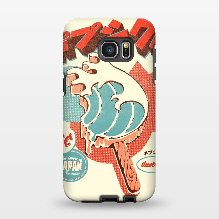 Galaxy S7 EDGE StrongFit Great Wave Ice Pop by Ilustrata