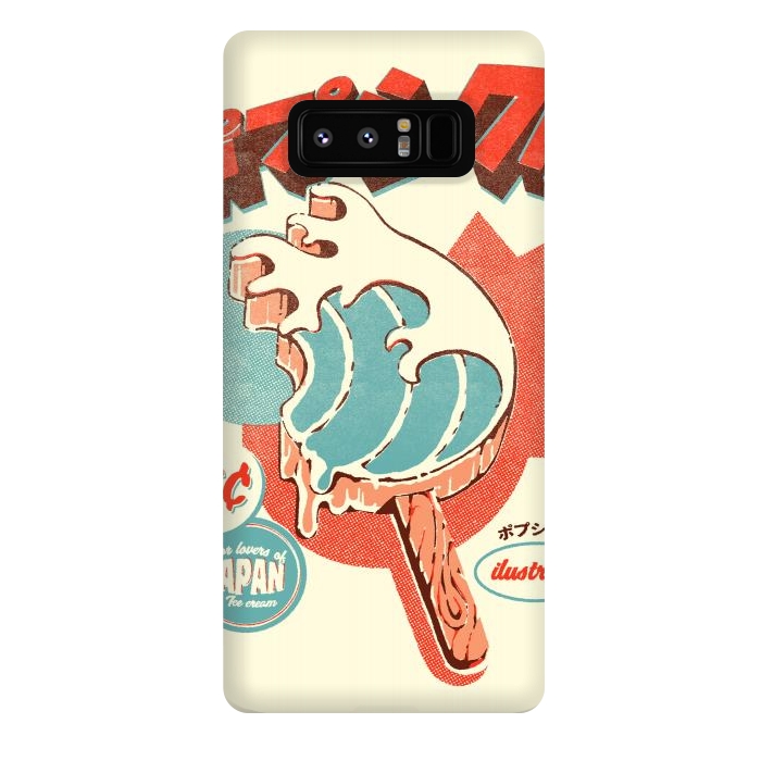 Galaxy Note 8 StrongFit Great Wave Ice Pop by Ilustrata