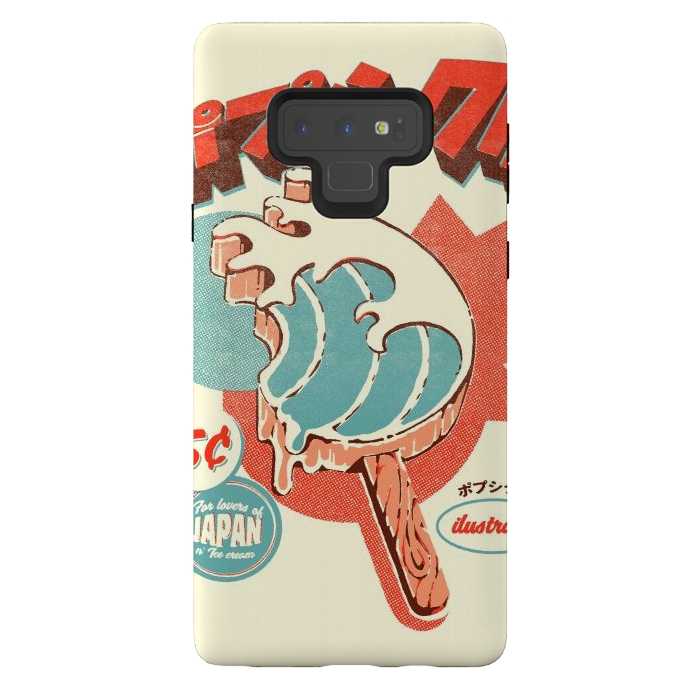 Galaxy Note 9 StrongFit Great Wave Ice Pop by Ilustrata