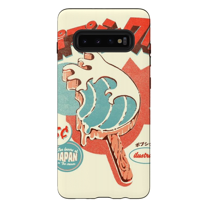 Galaxy S10 plus StrongFit Great Wave Ice Pop by Ilustrata